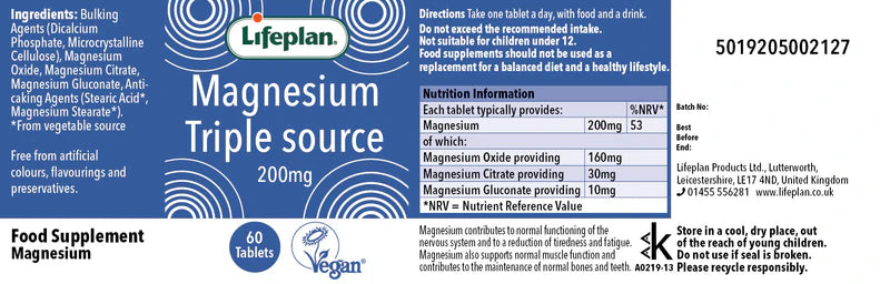 Magnesium Triple Source 200mg