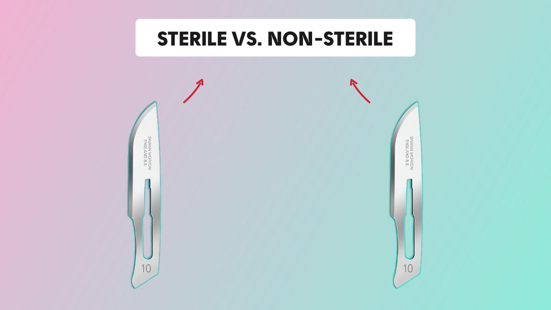 Sterile and non-sterile Swann Morton blades in carbon and stainless steel