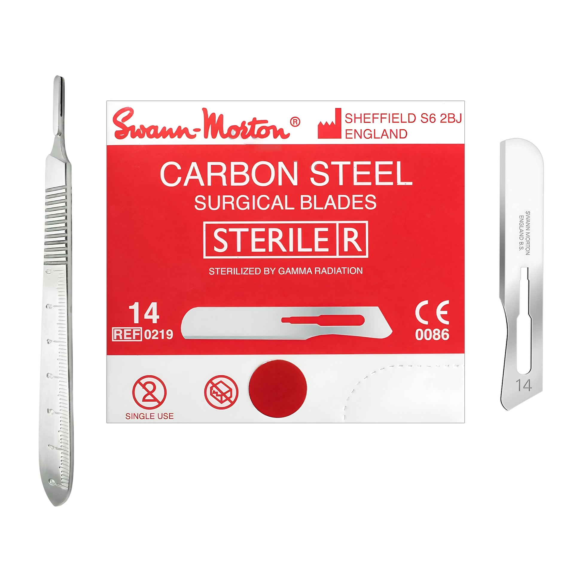 Dermaplaning Kit Professional No.14 Swann Morton Sterile Blade and Reusable Handle 