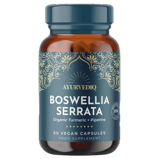 Ayurvediq Boswellia Serrata with Organic Turmeric & Black Pepper Extract 
