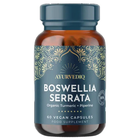 Ayurvediq Boswellia Serrata with Organic Turmeric & Black Pepper Extract 