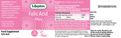Folic Acid 400µg 