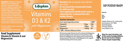 Vitamin D3 &, K2 with Magnesium 