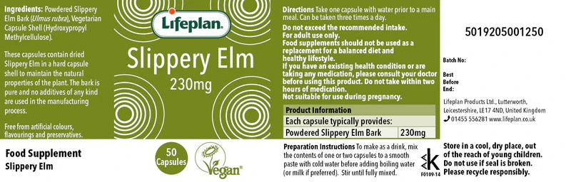 Slippery Elm Bark 