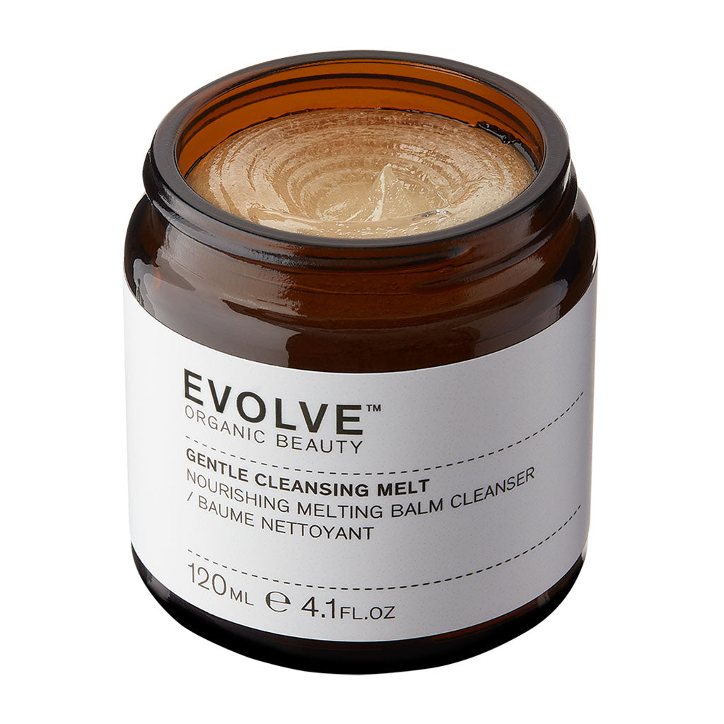 Evolve Organic Beauty Gentle Cleansing Melt jar on a white background