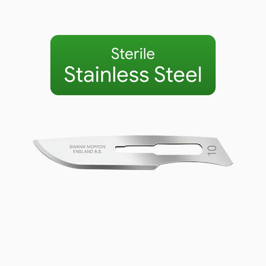 Swann Morton No 10 Sterile Stainless Steel Blades