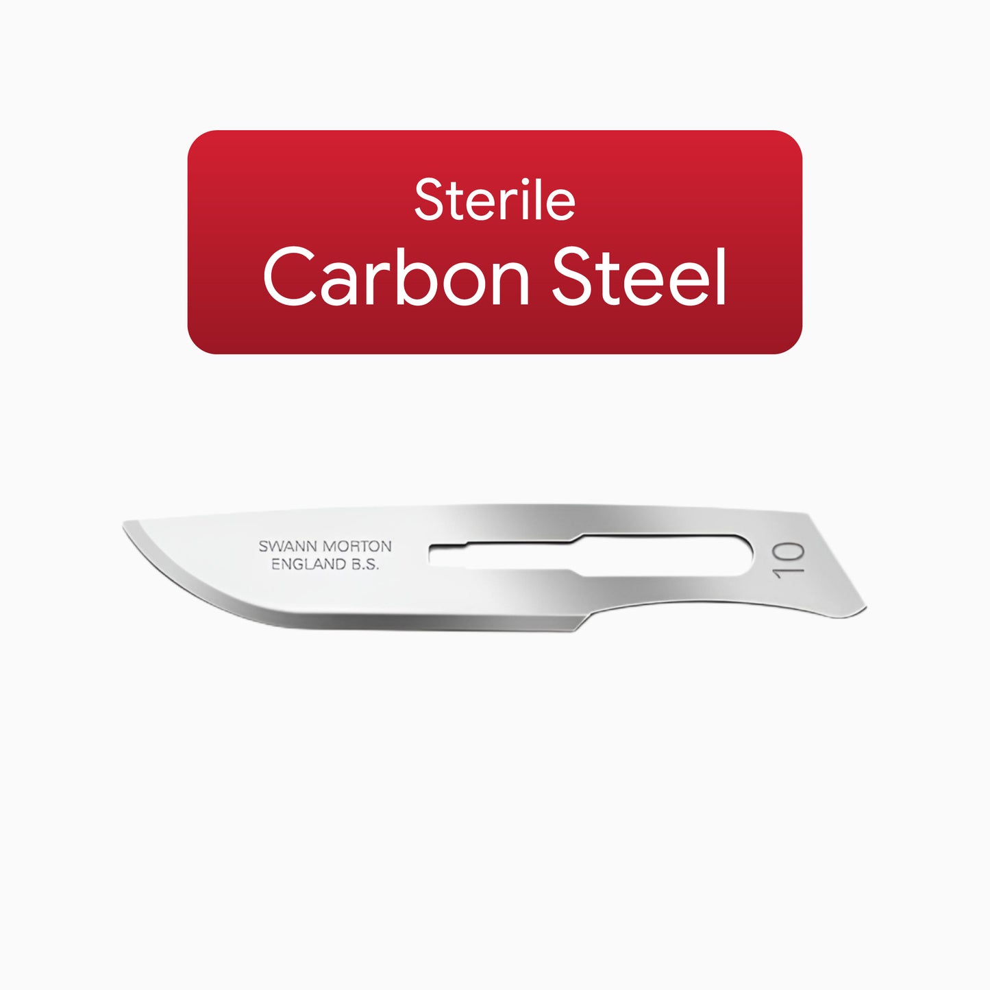 Swann Morton No 10 Sterile Carbon Steel Blades
