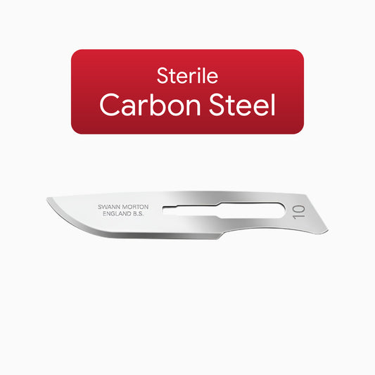 Swann Morton No 10 Sterile Carbon Steel Blades