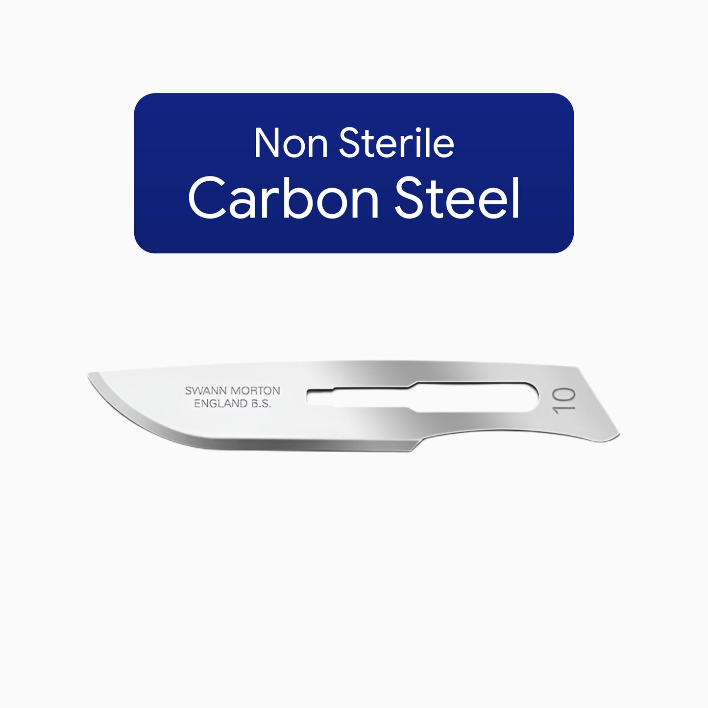 Swann Morton No 10 Non Sterile Carbon Steel Blades