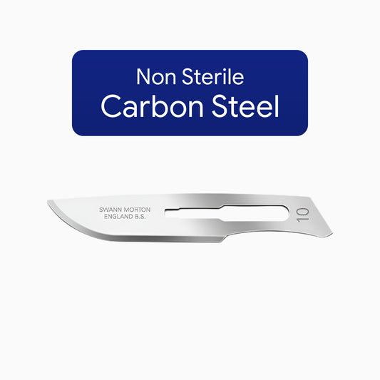 Swann Morton No 10 Non Sterile Carbon Steel Blades