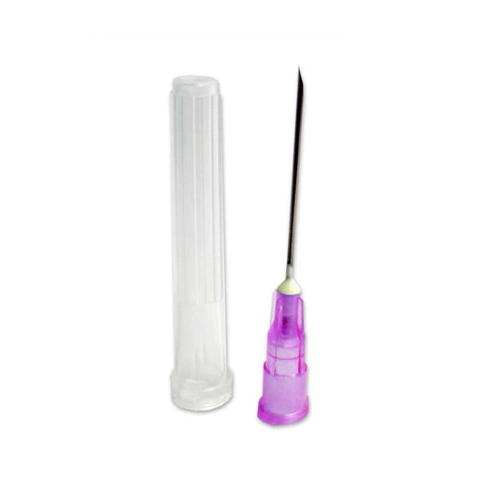 Sterile Terumo hypodermic needle, 24-gauge, 1 inch long (0.55 x 25 mm) violet Luer slip hub