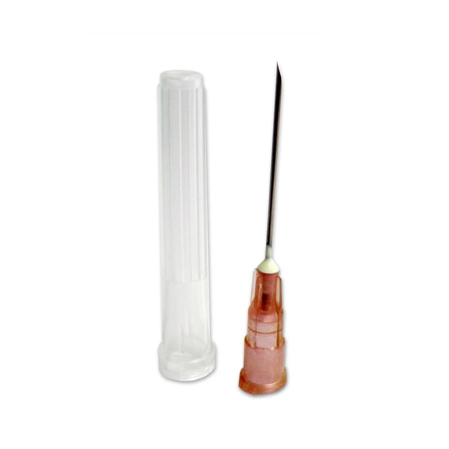 Sterile Terumo hypodermic needle, 26-gauge, 0.5 inch long (0.45 x 12 mm) brown Luer slip hub