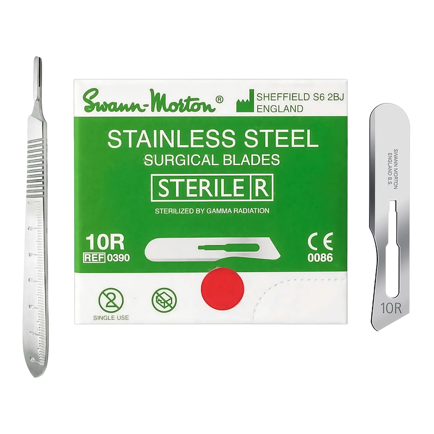 Dermaplaning Kit Professional  - No.10R Swann Morton Sterile Blade and Reusable Handle 