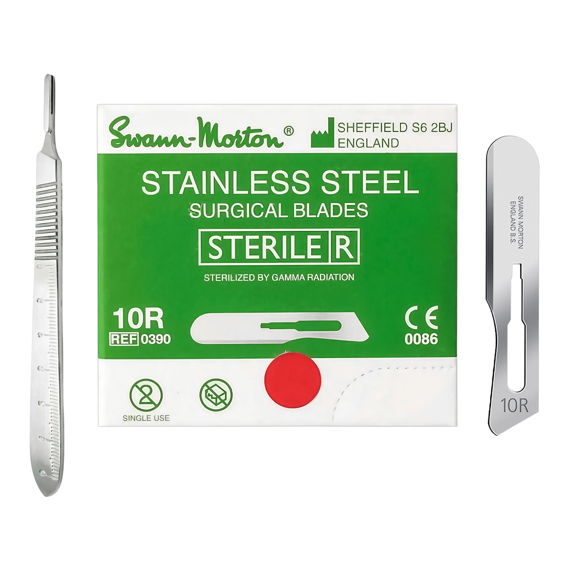 Dermaplaning Kit Professional  - No.10R Swann Morton Sterile Blade and Reusable Handle 