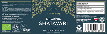 Ayurvediq Organic Shatavari Caps 