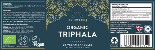 Ayurvediq Organic Triphala Caps 